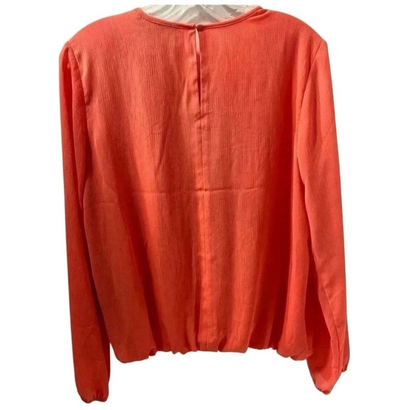 TOMMY HILFIGER Women’s Bubble Blouse- Pink Size Medium - Picture 9 of 11